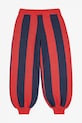 Băieți Bobo Choses pantaloni de bumbac pentru copii Striped 225BC010 rosu