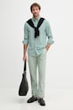Tommy Hilfiger chino kalhoty pánské bavlněné s elastanem MW0MW40262 béžová SS26