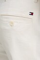 Tommy Hilfiger chino kalhoty pánské bavlněné s elastanem zelená MW0MW40262