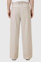 AllSaints spodnie z domieszką wełny GALLOW M022QC beżowy