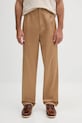 BOSS spodnie bawełniane C-Kai-DPL bawełna brązowy 50546924