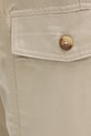 Παντελόνι με λινό μείγμα Guess μπεζ M5YB73.WFI72