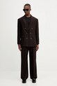 Панталон с вълна HUGO 50544666 кафяв AW25