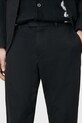 Îmbrăcăminte AllSaints pantaloni de bumbac ODIN M025QC negru