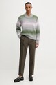 Βαμβακερό παντελόνι BARENA VENEZIA Pantalone Gazara PAU5256.2785 πράσινο AW25