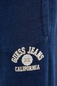 Pamučni donji dio trenirke Guess Jeans mornarsko plava M5YB74.KCXQ1