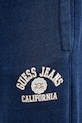 Guess Jeans spodnie dresowe bawełniane niebieski M5YB74.KCXQ1