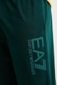 Bombažen spodnji del trenirke EA7 Emporio Armani zelena AF13512.7M000906