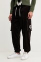 EA7 Emporio Armani spodnie sztruksowe tkanina brązowy AF16967.7X000145