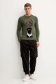 EA7 Emporio Armani spodnie sztruksowe AF16967.7X000145 brązowy AW25