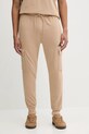 adidas spodnie dresowe Feelcozy aplikacja beżowy JX3332