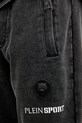 PLEIN SPORT pantaloni de trening din bumbac negru FAEC.MJT2647.SJY001N
