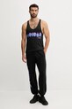 adidas Performance pantaloni de trening din bumbac PRIDE JL7626 negru AW25