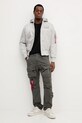 Alpha Industries spodnie bawełniane 148207.684 szary AW25