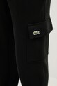 Lacoste spodnie dresowe bawełniane czarny XH9710