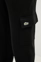 Bavlněné tepláky Lacoste černá XH9710
