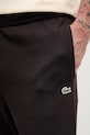 Lacoste spodnie dresowe bawełniane brązowy XH9833