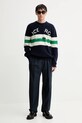 Kenzo spodnie wełniane FE65PA2149GE granatowy AW25