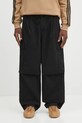 Carhartt WIP spodnie bawełniane Cole Cargo gładkie czarny I035565.89GD