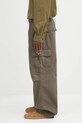 Carhartt WIP spodnie bawełniane Cole Cargo I035565.2ZZGD zielony AW25