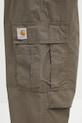 Βαμβακερό παντελόνι Carhartt WIP Cole Cargo πράσινο I035565.2ZZGD