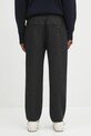 Odzież Drôle de Monsieur spodnie wełniane Le Pantalon Cropped Flanelle H.BP167.WV008 szary