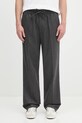 Vlnené nohavice Drôle de Monsieur Le Pantalon ...lastiquE Flanelle jednoduchý sivá H.BP191.WV008
