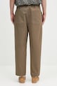 Odzież Drôle de Monsieur spodnie Le Pantalon Cropped Twill H.BP155.CO214 brązowy