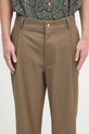 Drôle de Monsieur spodnie Le Pantalon Cropped Twill brązowy H.BP155.CO214