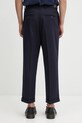 Oblečení Kalhoty s příměsí vlny Drôle de Monsieur Le Pantalon Plis Cropped I.BP192.WV008 námořnická modř