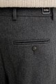 Drôle de Monsieur pantaloni cu lână Le Pantalon Plis Cropped gri I.BP192.WV008