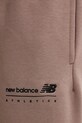 New Balance spodnie dresowe brązowy MP53508EAS