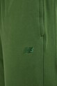 New Balance spodnie dresowe bawełniane zielony MP41508DAE