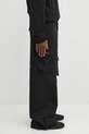 Heliot Emil pantaloni in cotone nero PREAW25.M.10.160.BLK01.