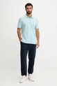 Pamučni donji dio trenirke Calvin Klein Jeans LV04RD241G mornarsko plava AW25