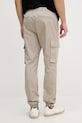 Odjeća Calvin Klein Jeans hlače cargo za muškarce od pamuka s elastanom LV04RD608G bež