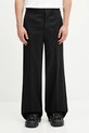 Брюки с шерстью MM6 Maison Margiela прямой чёрный SH0KA0047.S47848.900