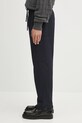 Kenzo spodnie wełniane Cargo Jogpant FE65PA5019RE granatowy AW25