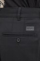 Kenzo spodnie wełniane Weave Pleated Tailored czarny FF65PA2149ID