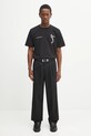 Вовняні штани Kenzo Weave Pleated Tailored FF65PA2149ID чорний