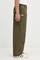 Kenzo spodnie bawełniane Weave Double Knee Pant zielony FF65PA2469HD