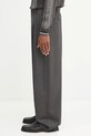 Kenzo spodnie wełniane Weave Straight Tailored FF65PA3689ID szary AW25