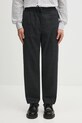 Kenzo spodnie Weave Cargo Jogpant tkanina czarny FF65PA5019JF