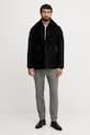 Tommy Hilfiger pantaloni con lana MW0MW41340 grigio AW25