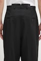 Вовняні штани VETEMENTS Cut Baggy Tailored UH76TP350B чорний