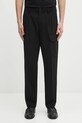 C.P. Company spodnie z dodatkiem wełny chinos czarny 19CMPA267A110514A
