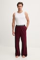 Tommy Hilfiger pyžamové kalhoty pánské bavlněné s elastanem UM0UM03654 burgundské SS26
