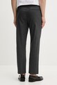 Odzież Filling Pieces spodnie męskie z wełną Coach Twill Wool 422550500247 szary