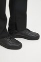 Hlače s vunom Filling Pieces Coach Twill Wool crna 422550500247