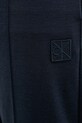 Calvin Klein spodnie z dodatkiem wełny granatowy LV04LD212G